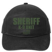 Sheriff K9 Unit Police Flag Uniform 7-Panel Snapback Hat