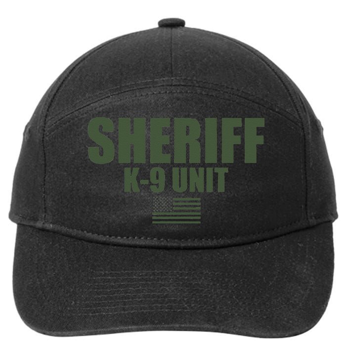 Sheriff K9 Unit Police Flag Uniform 7-Panel Snapback Hat