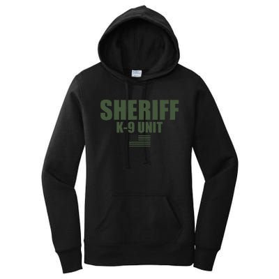 Sheriff K9 Unit Police Flag Uniform Women's Pullover Hoodie