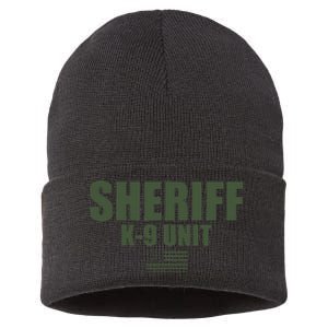 Sheriff K9 Unit Police Flag Uniform Sustainable Knit Beanie