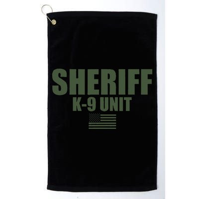 Sheriff K9 Unit Police Flag Uniform Golf Towel