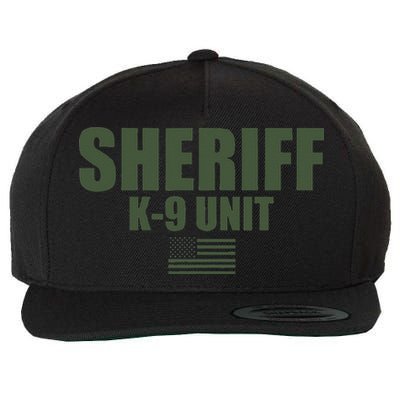 Sheriff K9 Unit Police Flag Uniform Wool Snapback Cap