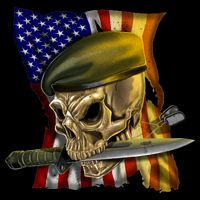 Skull Beret Military Baby Bodysuit