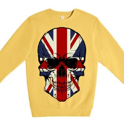 Skull Face British Flag Premium Crewneck Sweatshirt