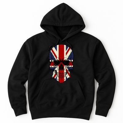 Skull Face British Flag Hoodie