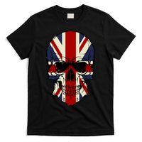 Skull Face British Flag T-Shirt