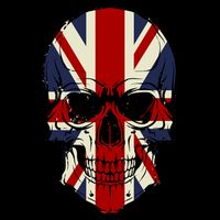 Skull Face British Flag T-Shirt