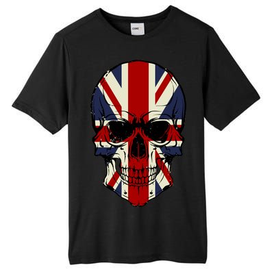 Skull Face British Flag Tall Fusion ChromaSoft Performance T-Shirt