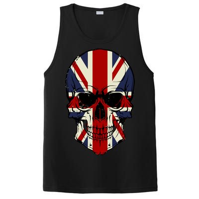 Skull Face British Flag PosiCharge Competitor Tank