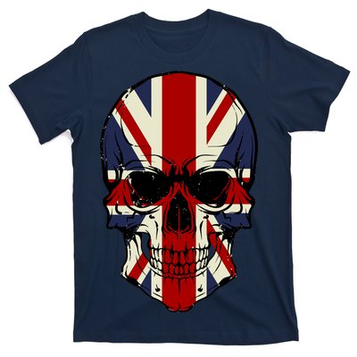 Skull Face British Flag T-Shirt