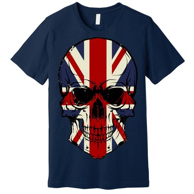 Skull Face British Flag Premium T-Shirt