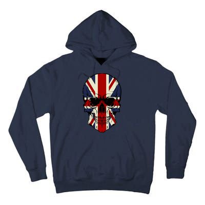 Skull Face British Flag Tall Hoodie