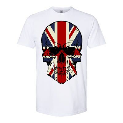 Skull Face British Flag Softstyle® CVC T-Shirt