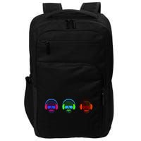 Skull Icons With Headphones Impact Tech Backpack