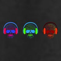 Skull Icons With Headphones Adult Drive Performance Visor