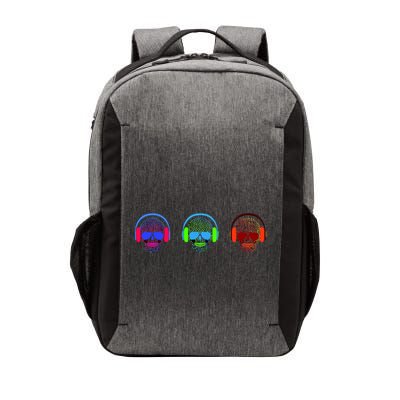 Skull Icons With Headphones Vector Backpack