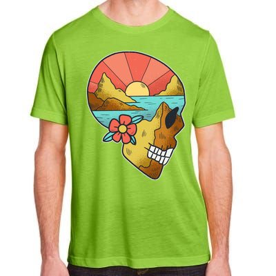 Skull Landscape Sunset Adult ChromaSoft Performance T-Shirt