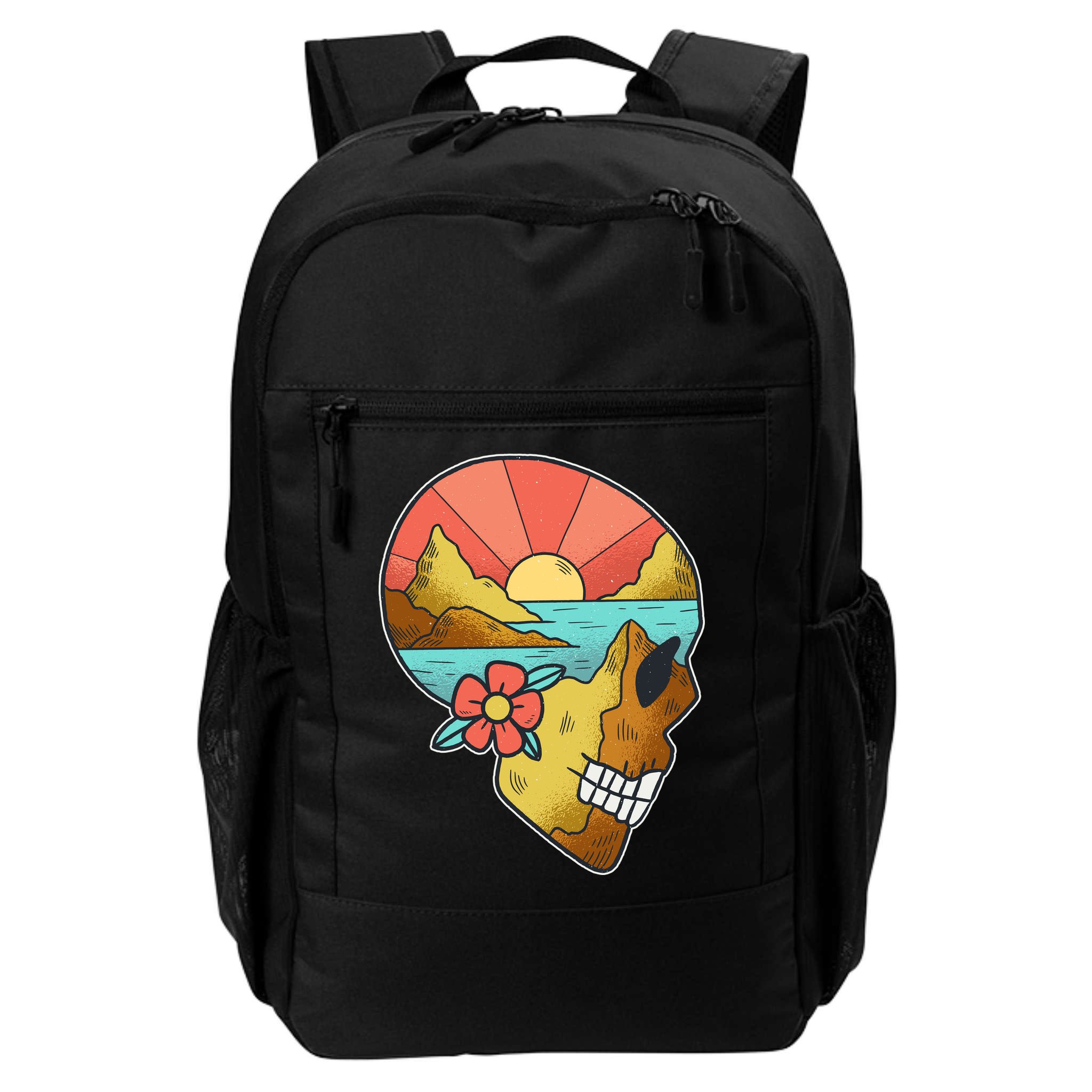 Skull Landscape Sunset Backpack