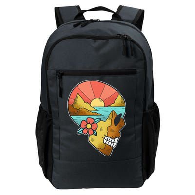 Skull Landscape Sunset Daily Commute Backpack