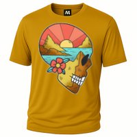 Skull Landscape Sunset Cooling Performance Crew T-Shirt