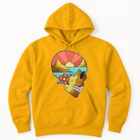 Skull Landscape Sunset Hoodie