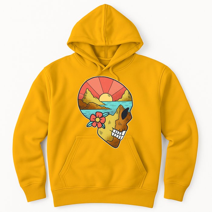 Skull Landscape Sunset Hoodie