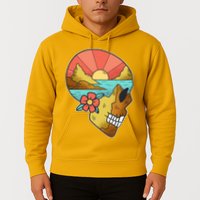 Skull Landscape Sunset Hoodie