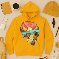 Skull Landscape Sunset Hoodie