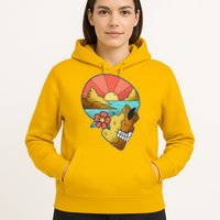 Skull Landscape Sunset Hoodie
