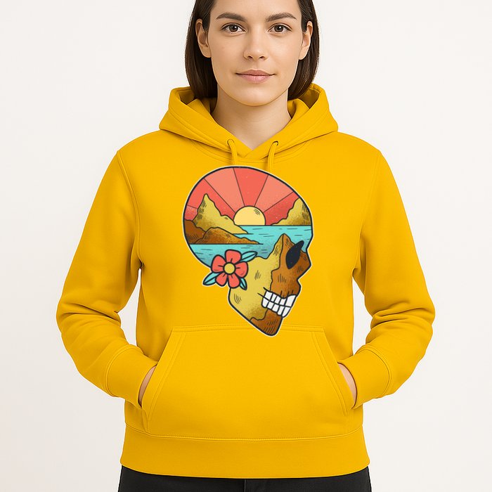 Skull Landscape Sunset Hoodie