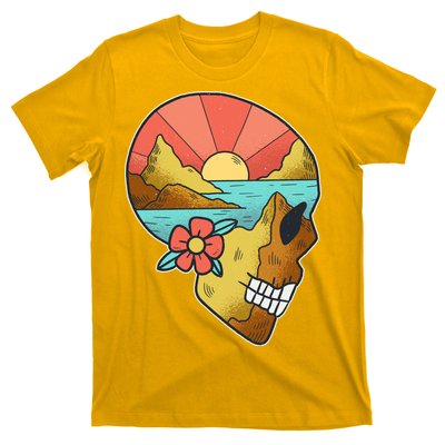 Skull Landscape Sunset T-Shirt