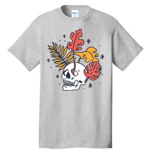 Skull Leaves Tall T-Shirt