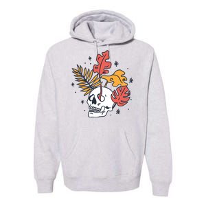 Skull Leaves Premium Hoodie