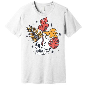 Skull Leaves Premium T-Shirt