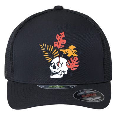 Skull Leaves Flexfit Unipanel Trucker Cap