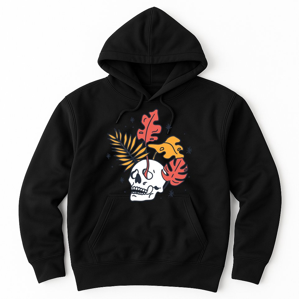Skull Leaves Hoodie
