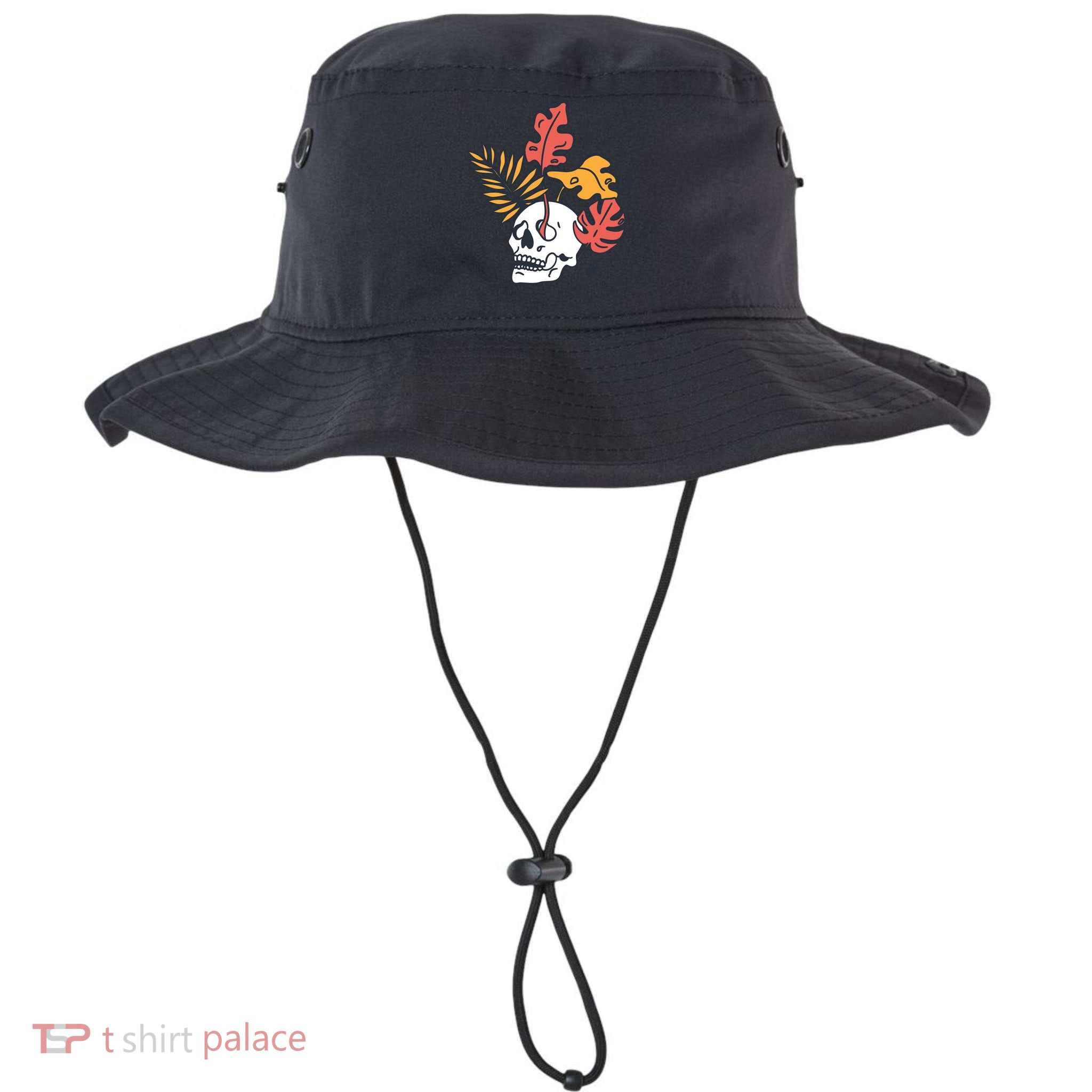 Skull Leaves Bucket Hat