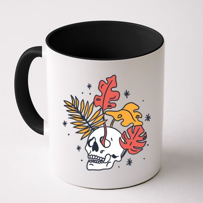 Skull Leaves Mug