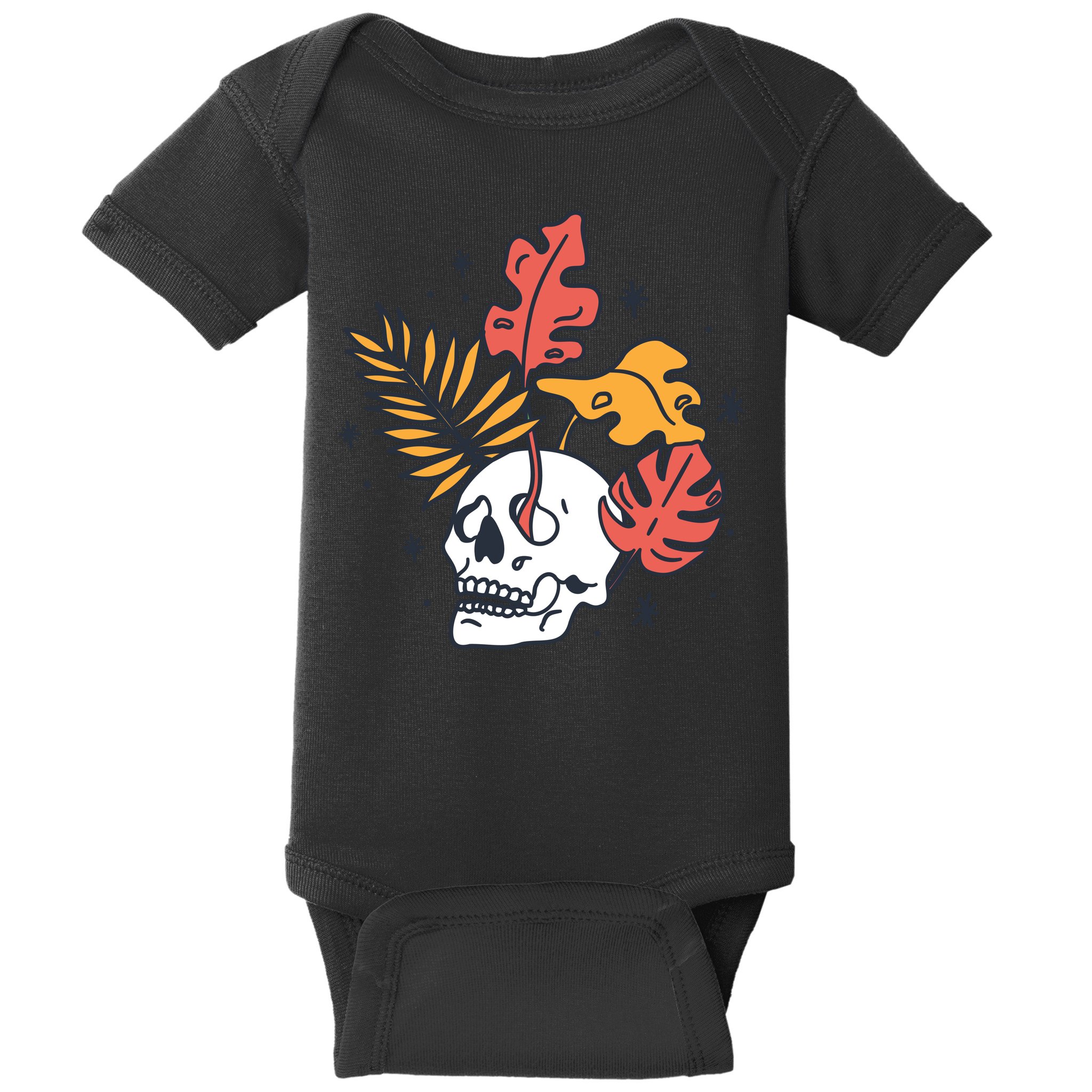 Skull Leaves Baby Bodysuit