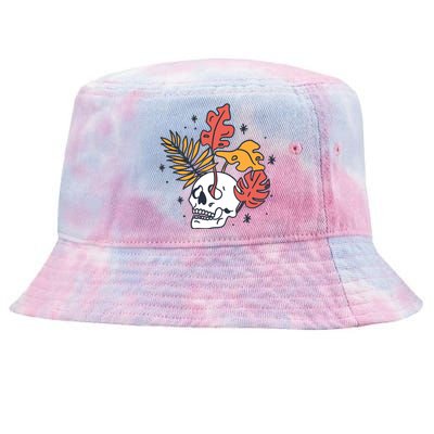 Skull Leaves Tie-Dyed Bucket Hat