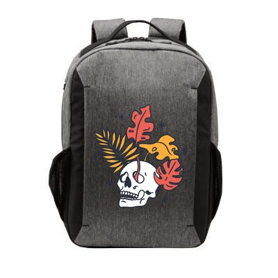 Skull Leaves Vector Backpack