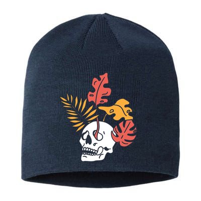 Skull Leaves Sustainable Beanie