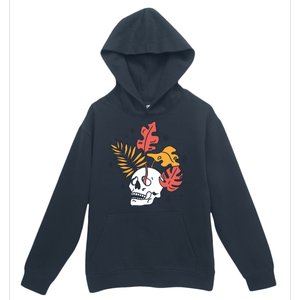 Skull Leaves Urban Pullover Hoodie