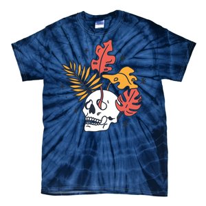 Skull Leaves Tie-Dye T-Shirt