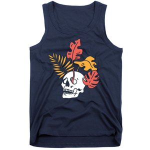 Skull Leaves Tank Top