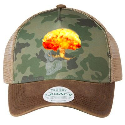 Skull Mind On Fire Legacy Tie Dye Trucker Hat