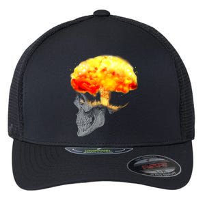 Skull Mind On Fire Flexfit Unipanel Trucker Cap