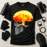Skull Mind On Fire Cooling Performance Crew T-Shirt