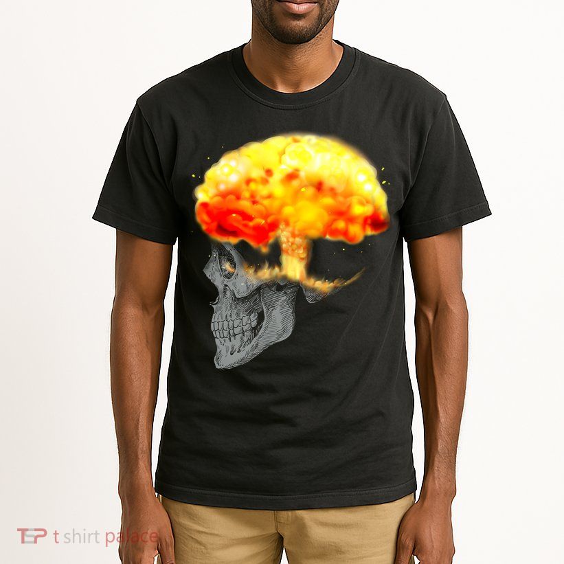 Skull Mind On Fire Tall T-Shirt
