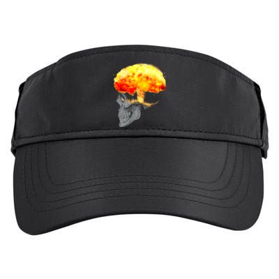 Skull Mind On Fire Adult Drive Performance Visor